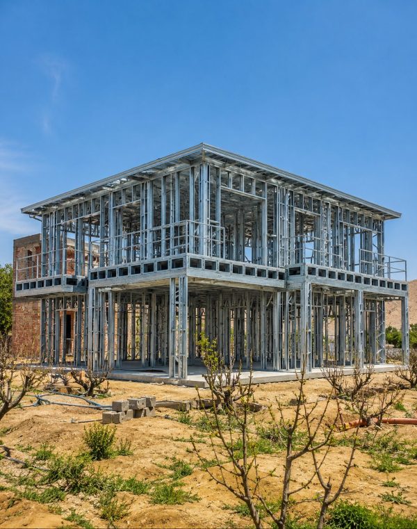 Two Story Steel Frame House 143 m² 10 Two Story Steel Frame House 143 m² 3